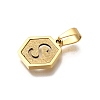 304 Stainless Steel Charms STAS-H227-01G-S-2