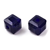 Opaque Color Faceted Glass Beads GLAA-E047-02B-4
