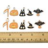 10Pcs 10 Styles Halloween Theme Alloy Enamel Pendants ENAM-FS0003-84-5