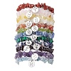 12Pcs 12 Styles Constellations Guardian Gemstone Stretch Bracelets BJEW-JB11147-1