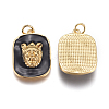Brass Enamel Pendants KK-D159-01G-C-2