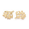 304 Stainless Steel Imitation Coral Pendants STAS-T069-42G-2