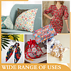 Flower Pattern Polyester Fabric AJEW-WH0766-35C-5