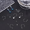 100Pcs 304 Stainless Steel Earring Hooks & 100Pcs Jump Rings DIY-DC0001-37-2