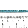 Electroplate Transparent Glass Beads Strands EGLA-A035-T4mm-L12-4