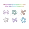 1800Pcs 6 Colors 8/0 Transparent & Opaque Glass Seed Beads SEED-YW0001-31-2