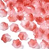 Transparent Two Tone Spray Painted Glass Beads GLAA-Q089-002B-006-1