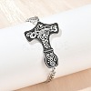 304 Stainless Steel Enamel Link Bracelets BJEW-P356-01B-P-1