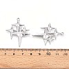 304 Stainless Steel Pendants STAS-T065-05P-3
