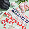 20 Yards 4 Styles Baseball Print Polyester Grosgrain Ribbon OCOR-PH0004-08-5