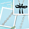 Metal Full Crystal Rhinestone Horse Eye Bridal Waist Belts for Wedding Dress AJEW-WH20080-65F-S-5