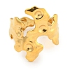 Ion Plating(IP) 304 Stainless Steel Cuff Finger Ring Components STAS-P365-29G-2