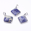 Natural Sodalite Pendants G-E420-13P-2