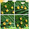 50Pcs Resin Ornaments Cute Little Yellow Duck Ornaments DIY Landscaping JX882A-3