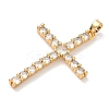 Brass Micro Pave Cubic Zirconia Pendants KK-A281-26B-G-2