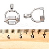 Non-Tarnish 304 Stainless Steel Bead Cap Bails STAS-L082-016P-3