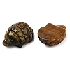 Natural Tiger Eye Carved Hedgehog Statues Ornament DJEW-C019-03C-2