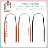 3Pcs 3 Colors PU Leather Adjustable Bag Handles DIY-WR0003-36A-2