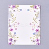 Floral Pattern Paper Jewelry Display Cards CDIS-E009-06A-1