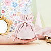 Velvet Jewelry Bags with Drawstring & Plastic Imitation Pearl TP-CJC0001-03C-4