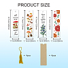 Globleland 1 Set Mushroom & Flower Pattern Acrylic Bookmarks DIY-GL0004-42B-3