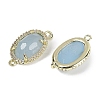 Dyed Natural White Jade Faceted Oval Links G-B126-07G-01-2