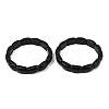 Natural Obsidian Bead Stretch Bracelets for Women Men BJEW-C097-02A-19-1