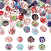 80Pcs 8 Colors Handmade Gold Sand Lampwork Beads LAMP-PH0001-24-1