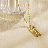 Bohemia Vintage Stainless Steel Crystal Rhinestone Tarot Card with Hand Star Moon Pendant Necklaces HG1148-1-2