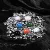 Natural & Synthetic Gemstone Healing Round Ornaments AJEW-FS0001-13A-10