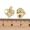 Brass Micro Pave Cubic Zirconia Pendants ZIRC-I367-01G-02-3