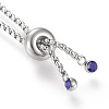 Adjustable 304 Stainless Steel Slider Bracelet/Bolo Bracelets Making STAS-I153-03P-03-3