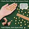 48Pcs 8 Styles Rack Plating Alloy European Beads FIND-PH0010-31-2