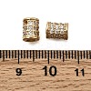 Brass Micro Pave Cubic Zirconia Beads KK-Z126-09G-3