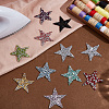 20Pcs 10 Colors Plastic Clothing Patches FIND-GF0008-92-1-4