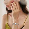 10Pcs Flower 304 Stainless Steel Cabochon Setting Bracelets BJEW-DC00016-6