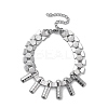 Non-Tarnish 304 Stainless Steel Hexagon Link Chain Bracelets BJEW-Q343-12P-1