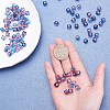 Two Tone Transparent Spray Painted Acrylic Bead X-ACRP-T005-26C-4