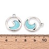 Ocean Theme Alloy Enamel Pendants ENAM-CJC0022-14B-AS-3