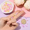 350Pcs 7 Colors Opaque Colours Luster Glass Seed Beads SEED-YW0003-23-5