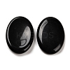 Natural Obsidian Oval Worry Stone G-R487-01H-2