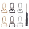6 Sets 3 Colors Alloy Swivel Lobster Claw Clasps FIND-PH0003-90-1