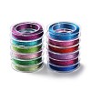 12Pcs 12 Colors 3-Ply Round Metallic Cord MCOR-XCP001-01-1
