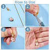 2Pcs 925 Sterling Silver Clear Cubic Zirconia Pendants Bails STER-HS0001-12G-4