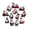 24Pcs Christmas UV Single Face Printed Wood Pendant Decorations WOOD-N020-19-2
