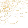 56Pcs 7 Styles 316 Surgical Stainless Steel Hoop Earrings Findings STAS-TA0002-84-3
