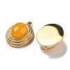 Natural Orange Jade Dyed Pendants STAS-L025-007G-02-2
