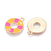 Alloy Enamel Pendants ENAM-T022-22-2