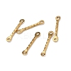 304 Stainless Steel Textured Bar Links Connector Charms STAS-A134-01G-G-1