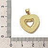 Rack Plating Brass Cubic Zirconia Pendants KK-K385-60G-6